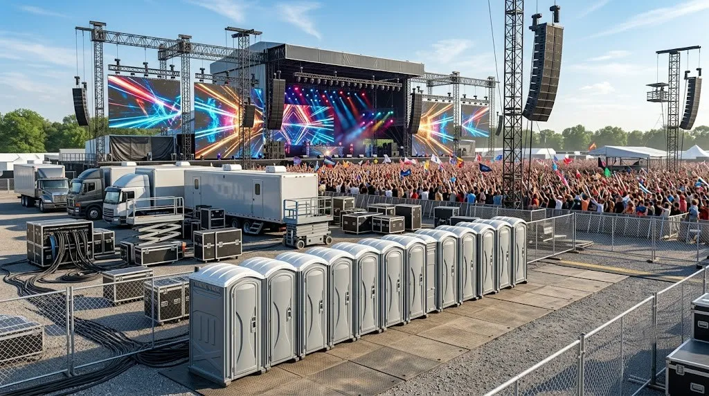 Concert Restroom Rental in Dearborn, MI