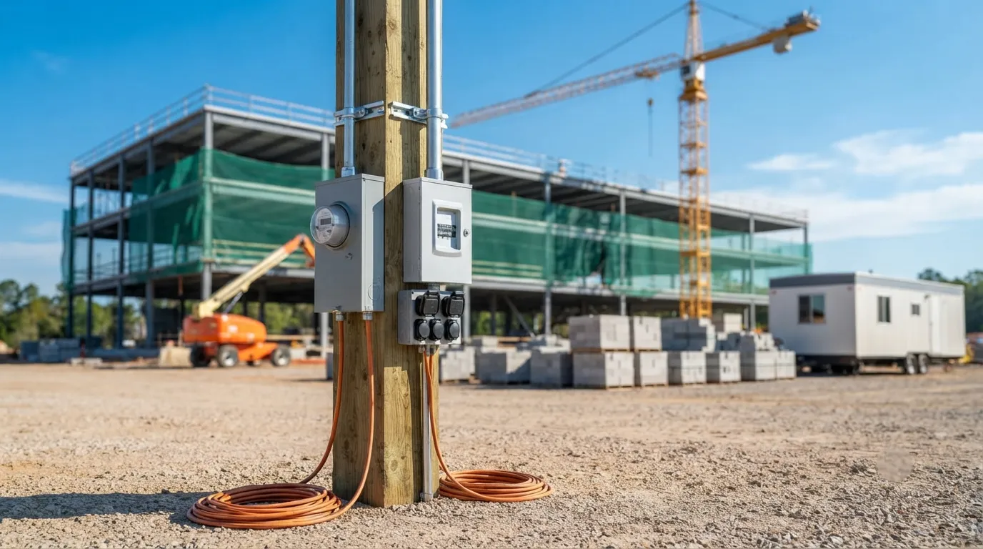 Temporary Power Pole in Dearborn, MI